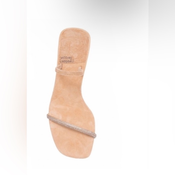 NEW • Jeffrey Campbell • Jewel Embellished Strappy Square Toe Mule kitten Heel 8 - Picture 3 of 16